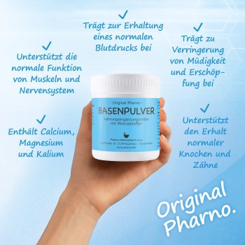 Basenpulver 200 g Etikett